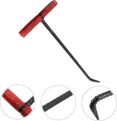 Miniatura 7 de YARNOW Sewer Manhole Cover Hook Pro Tools Home Tools Spring Tool Gully Window Blinds Rod Door Roller Lift Hook Door Lifting Hook Manhole Cover Lift
