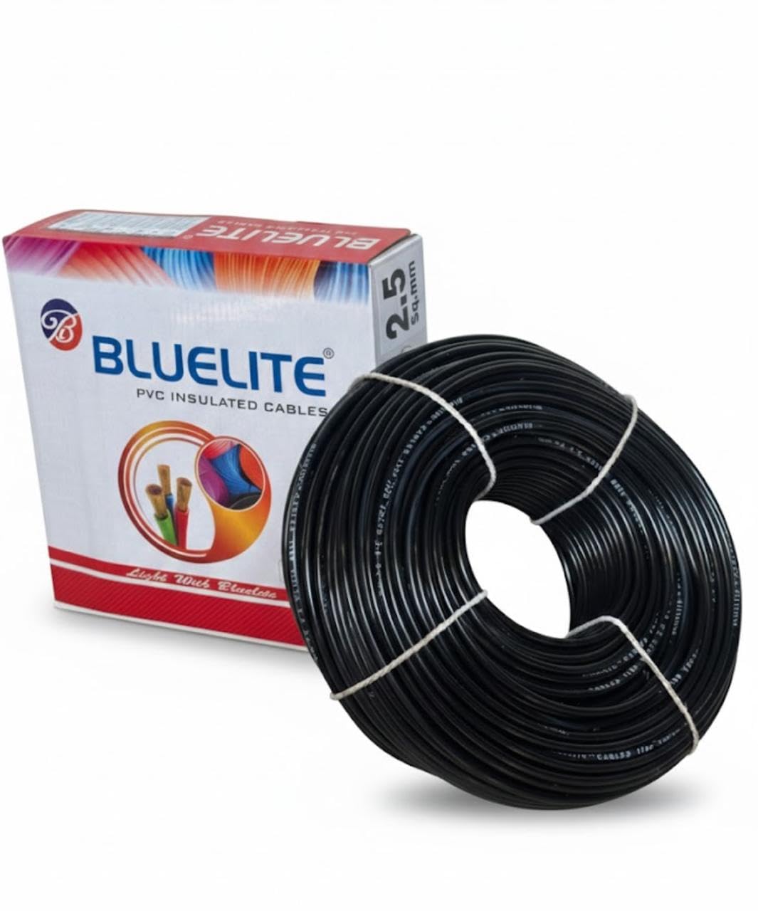 BLUELITE 2.5sq. mm PVC INSULATED CCA WIRE | 90 MTR | BLACK | PVC INSULATED WIRE-image-38