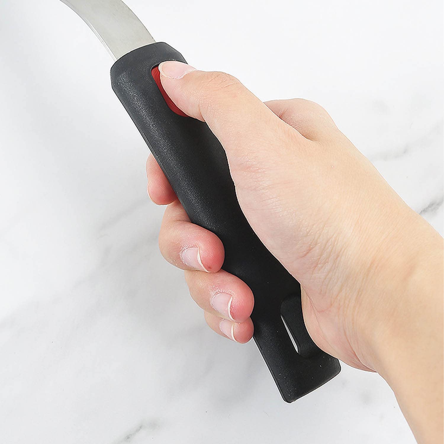 Set di Spatole Grandi in Silicone Acciaio Inossidabile Antiaderente Utensile da Cucina per Barbecue Cottura al Forno Pesce Bistecca Uova Frittelle Hamburger BBQ,5 Pack