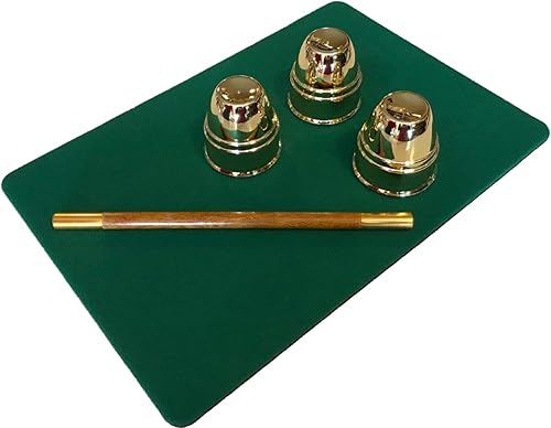 Miniatura 4 de Almohadilla mágica de primer plano verde superior, tapete de mesa antideslizante para trucos de cartas e ilusiones de monedas, 11 x 16 pulgadas