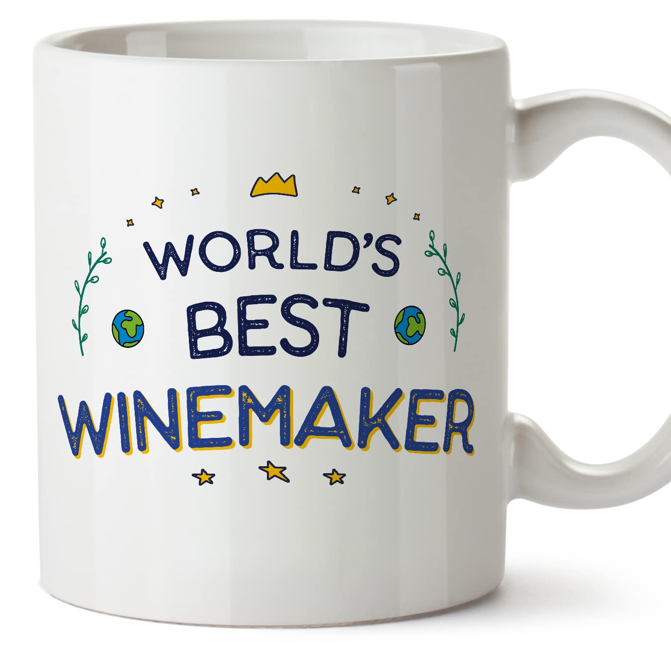 MUGFFINS Winemaker Mug - in English - World's Best - Funny Gift for Colleagues - Ceramic 11oz Mug โ image 1