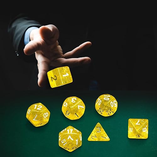 Miniatura 4 de Laochoes Dados para juegos de rol, dados de RPG D&D, juego de dados de mazmorras y dragones, dados misteriosos, dados poliédricos, dados de 10