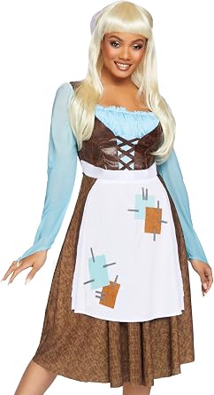 Leg Avenue Womens 2 Pc Peasant Cinderella Costume