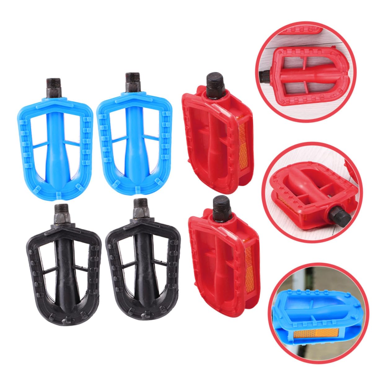 iplusmile 3 paia Pedali per Bicicletta per Leggeri e Antiscivolo Accessori per Bici da Strada e Mountain Bike con Piattaforma Ampia e Cuscinetti Sigillati Facili da Installare e Resistenti