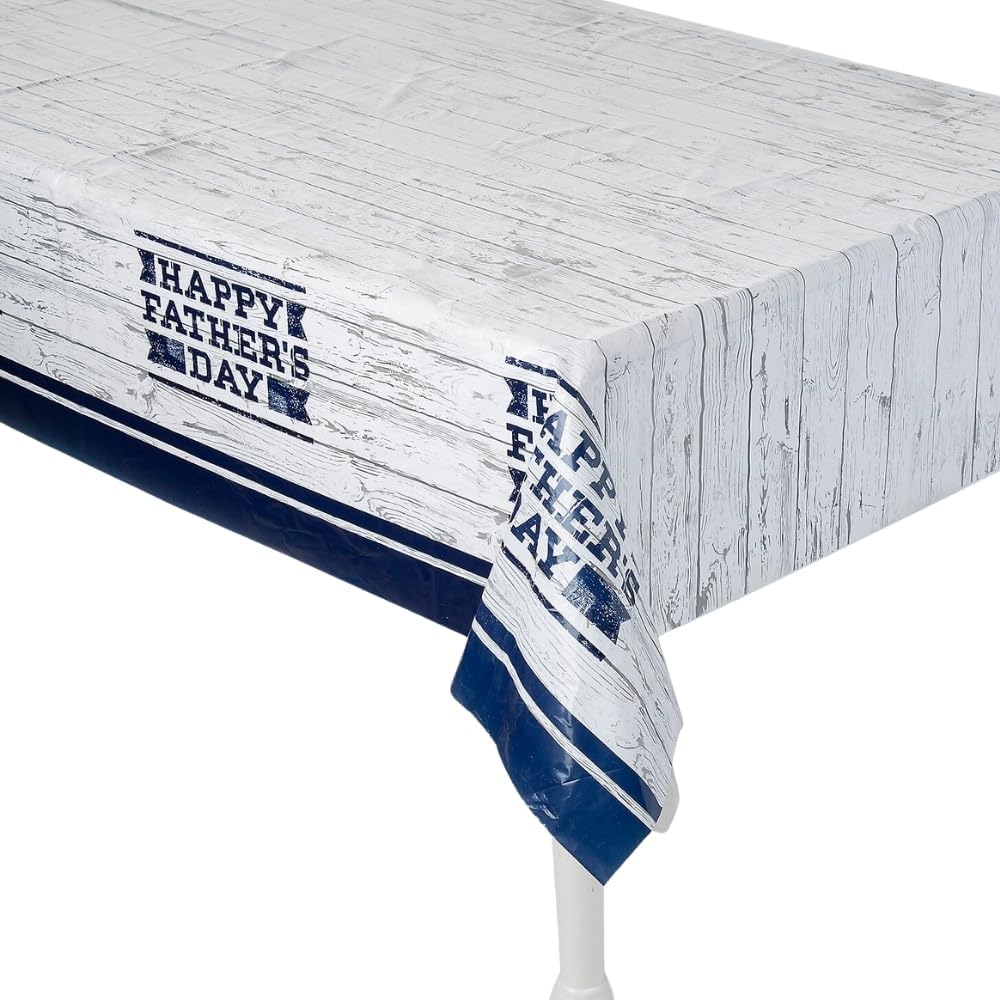 Fun Express Happy Father’s Day Plastic Tablecloth