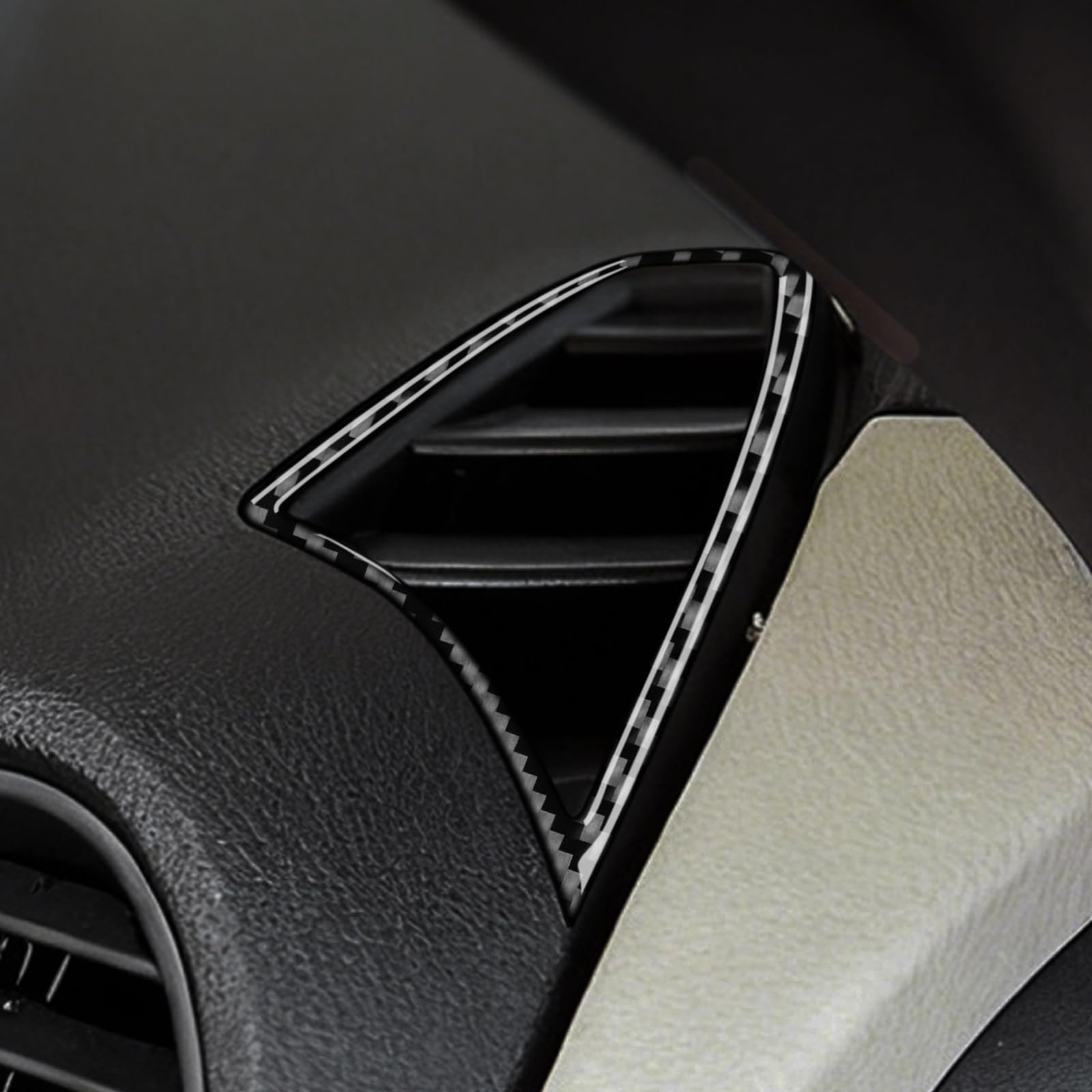 KUNGKIC Per Mercedes-Benz SLK R171 2004 2005 2006 2007 2008 2009 2010 Consola Centrale in Fibra di Carbonio Pannello di Controllo Entrambi i Lati Telaio di Scarico d'Aria Adesivo Decorazione Accessori