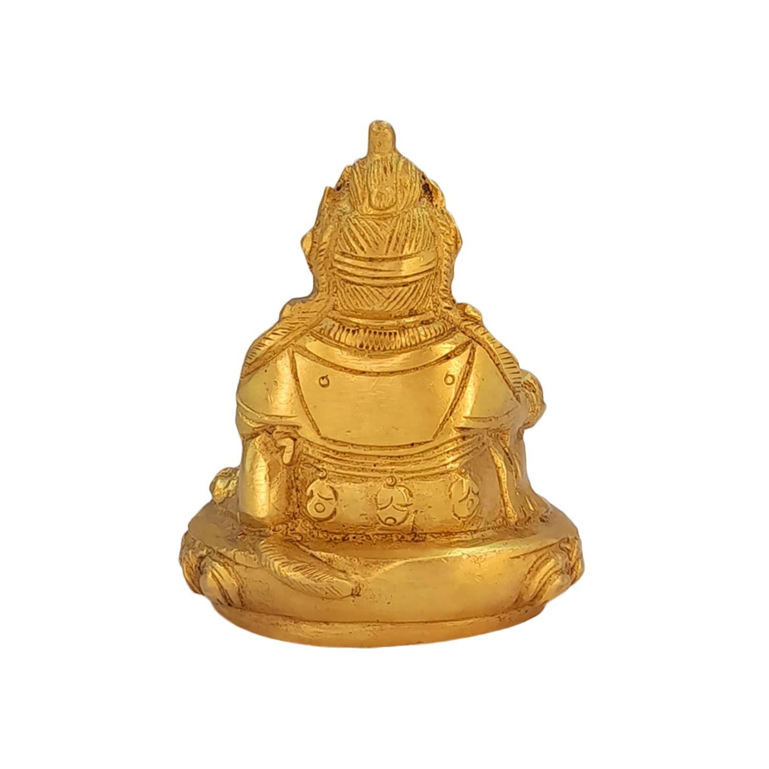 Kartique Brass Lord of Treasure Wealth Maharaj Kuber Murti Statue for Tijori Locker Money Safe Kubera Idol for Maha Dosh Nivaran Prosperity Home Decor - Image 4 thumbnail