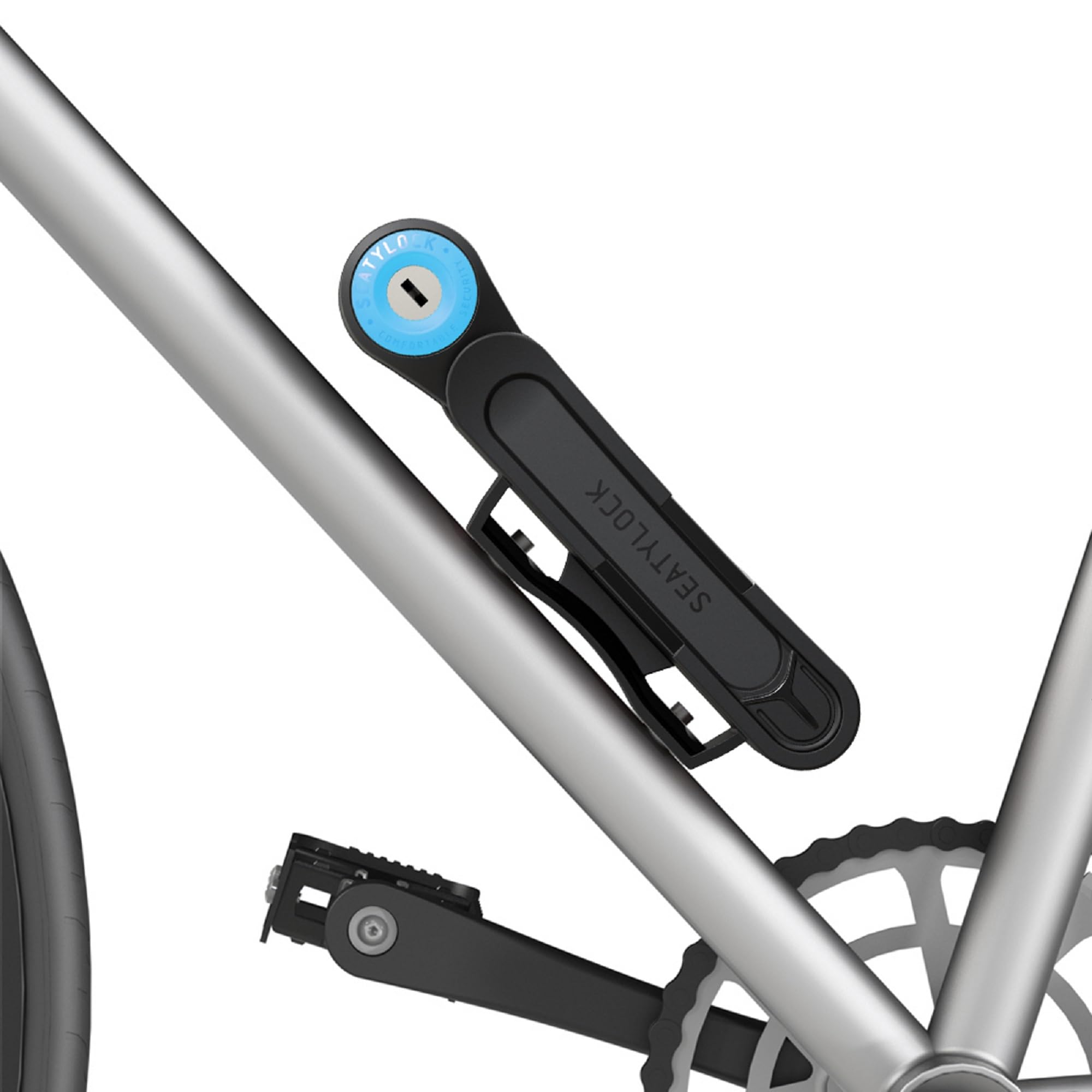 FoldyLock - Lucchetto compatto pieghevole per bicicletta, pluripremiato, leggero, ad alta sicurezza, antifurto, con chiave e custodia, 85 cm
