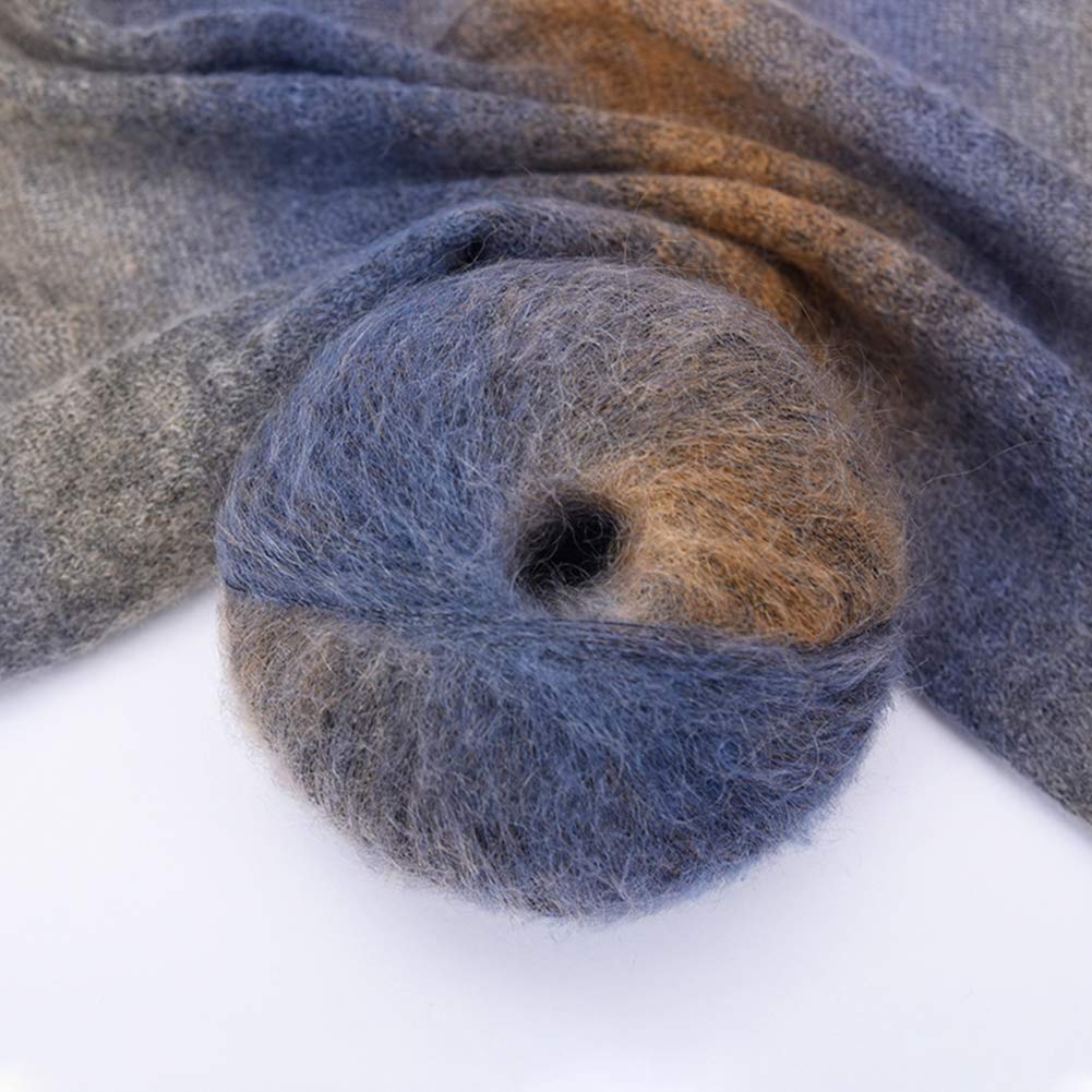 180G di Alta qualità Segmento Tinti Mohair gomitoli di Lana da lavori a Maglia e Maglieria, Sciarpa Maglione del Bambino, Morbido e Caldo,05