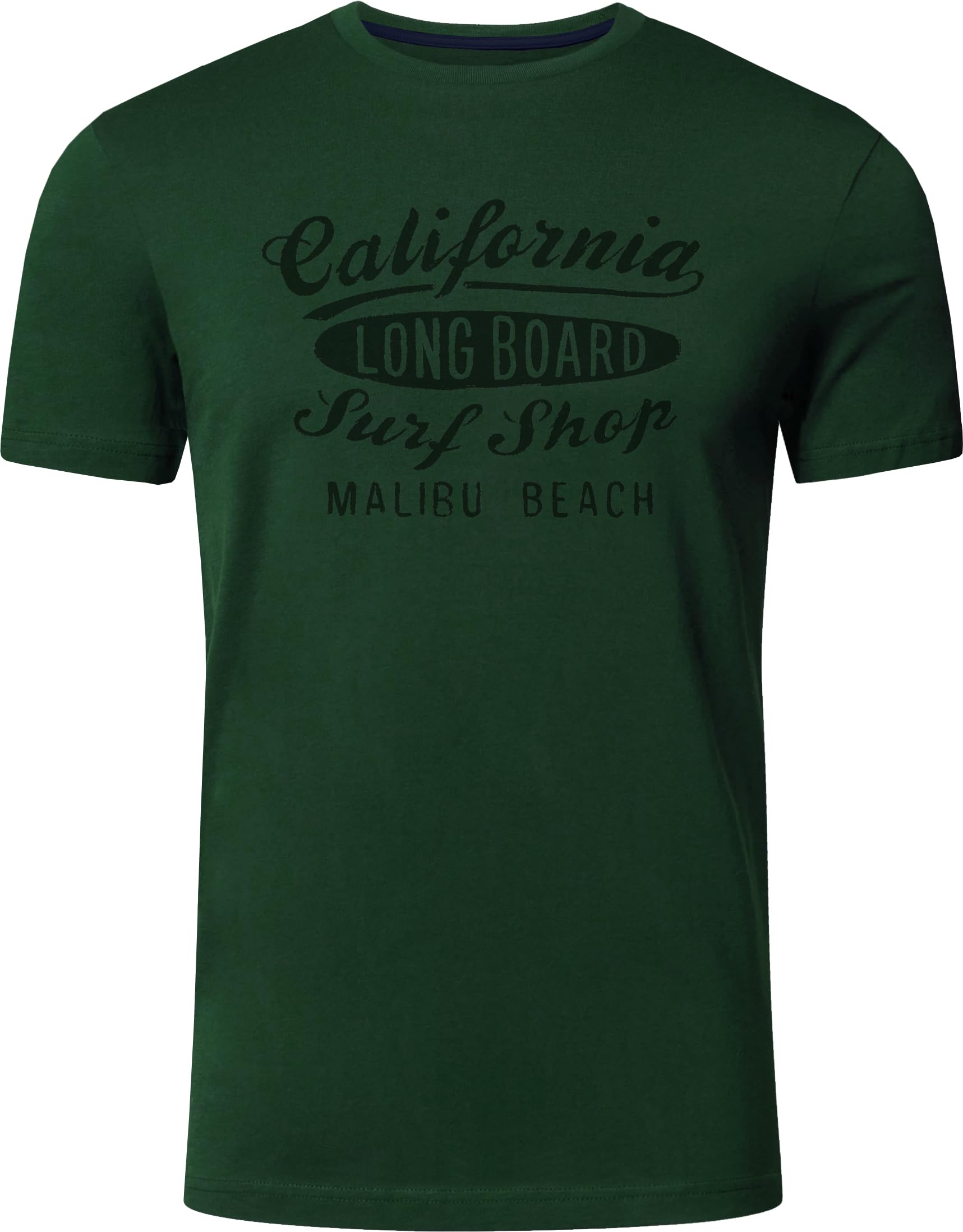 FULL TIME SPORTS Pack de 4 Camisetas Estampadas Hombre, Manga Corta, 100% Algodón, PRINT-001