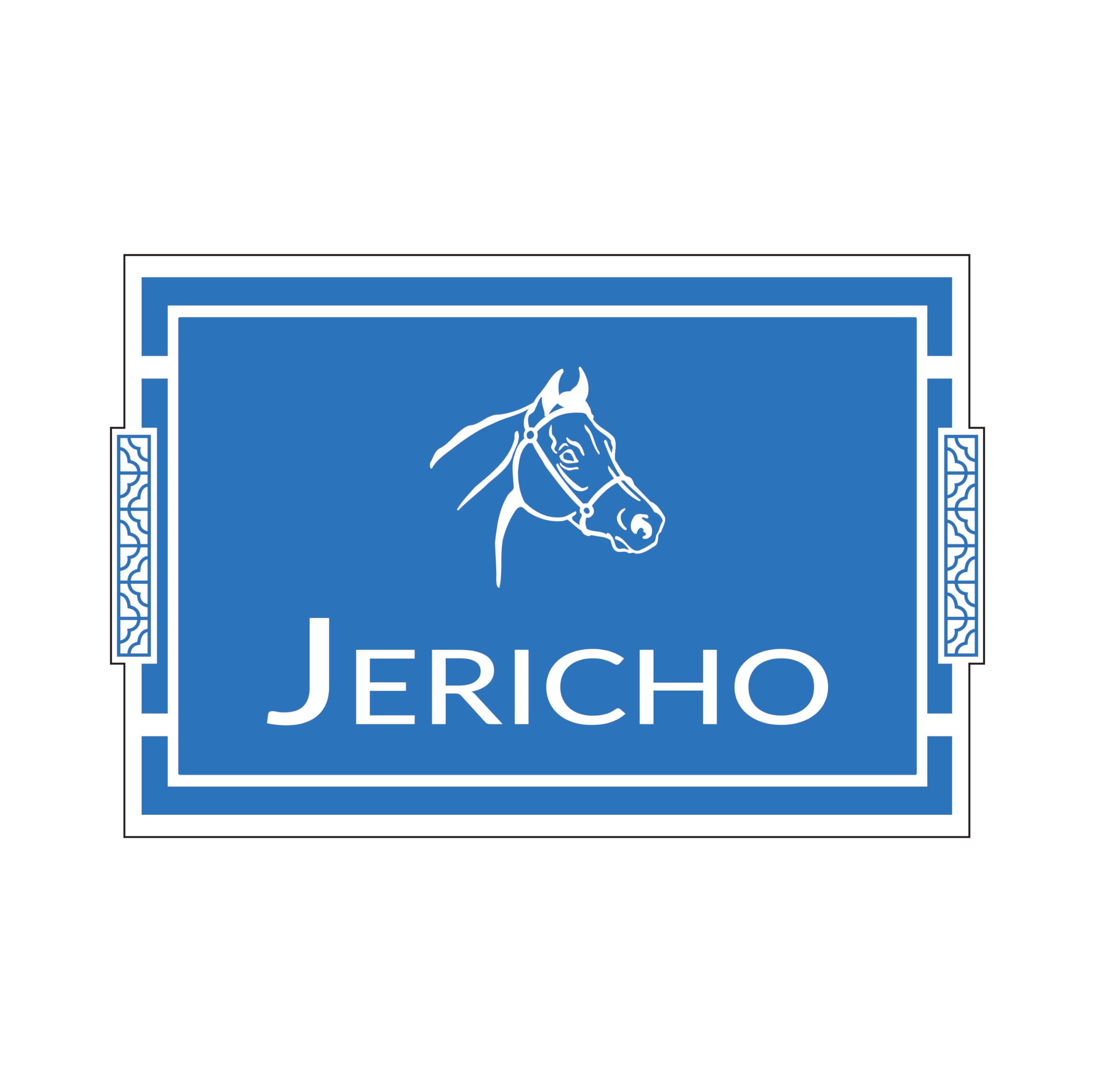 Metal Horse Stall Name Plate - 8'' x 5.3'' Personalized Horse Stall Name Tags,Custom Pet Name Sign,Name Plate Plaque Sign for Horse Stall,Barn,Wall Hanging UV Protective(Blue/White)