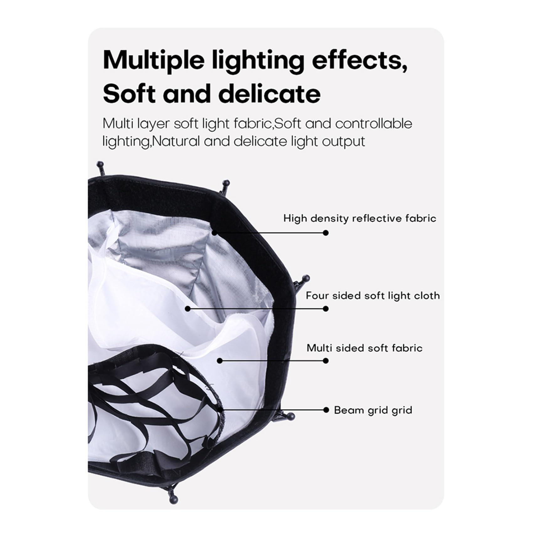 Softbox Octogonale 30 cm – Compatibilité Mini Bowens avec ZU60/M60