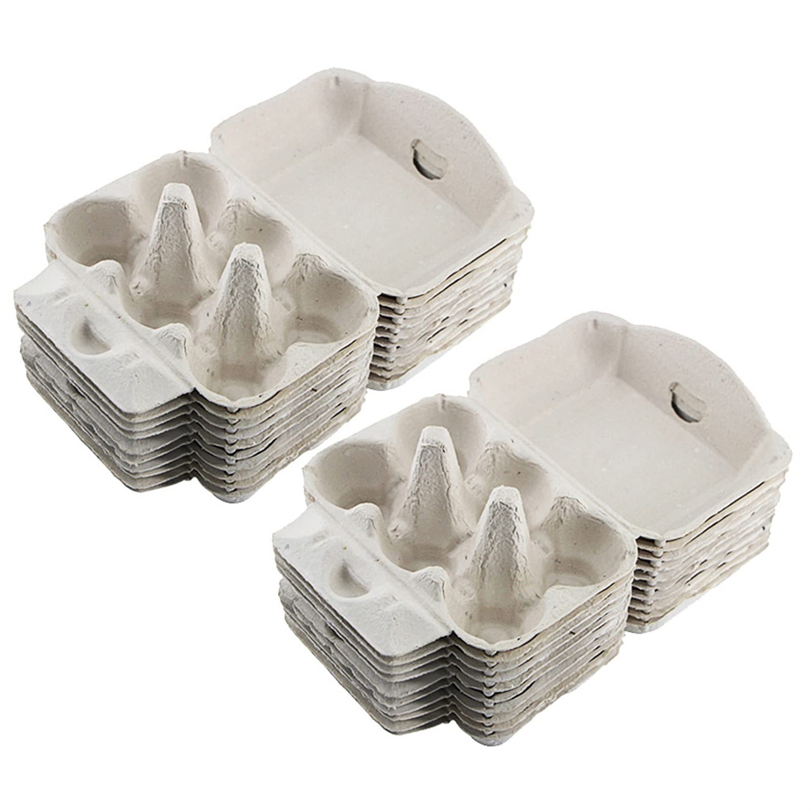 Cubo de Huevos para refrigerador Cartones de Huevos Bandejas de Papel Bandejas Planas de Almacenamiento Contenedores Soportes Estuche para Huevos Caja de cartón Reutilizable