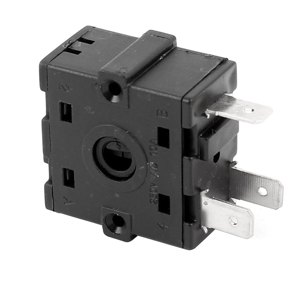 Aexit Selettore del riscaldatore 'interruttore rotante dei terminali 250V 10A 3 ner-o 2PCS ID: 434304