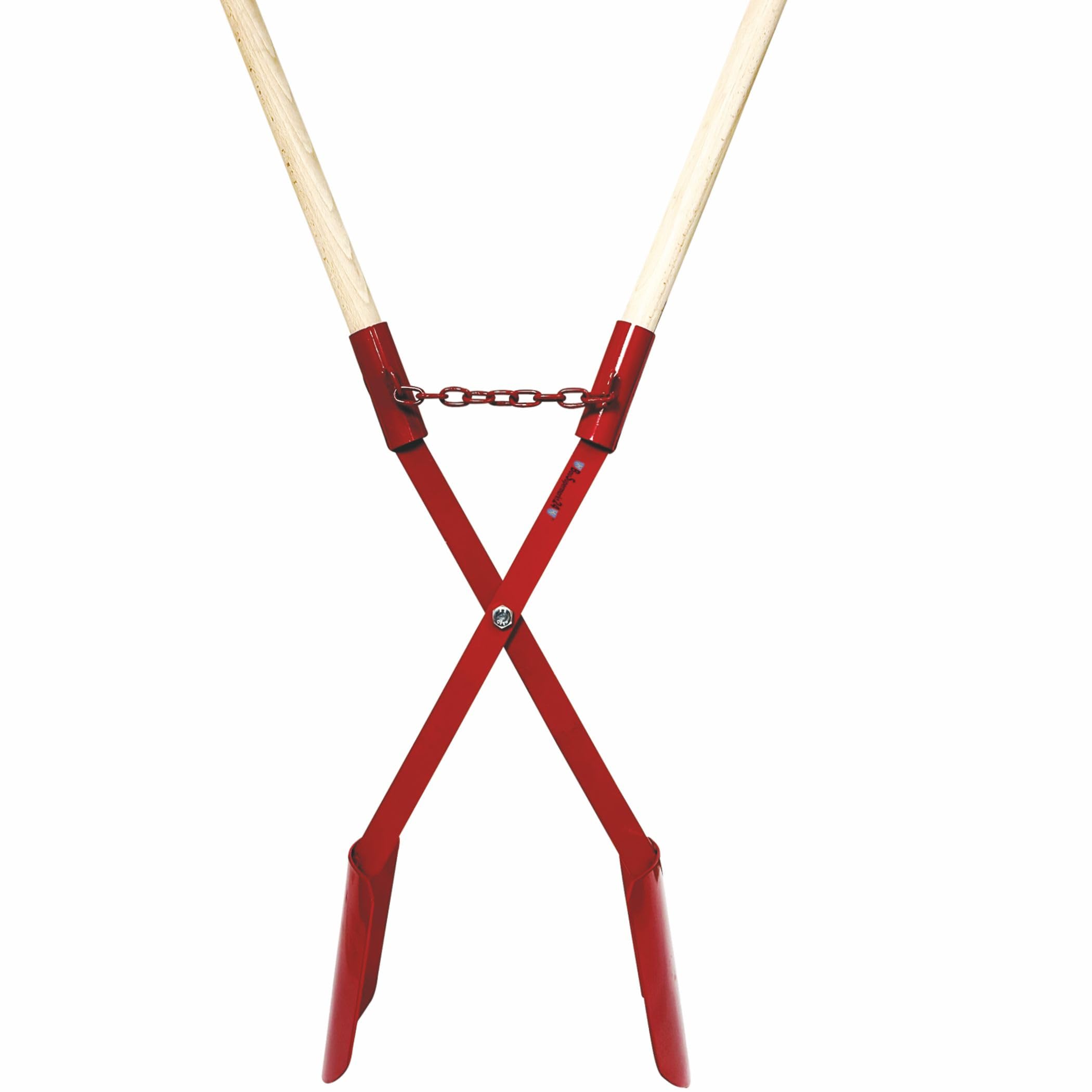 Erdlochschaufel 11-28 cm Gr.1 Lochspaten Erdlochausheber Erdlochheber Handbagger Lochschaufel handlochschaufel mit 2 Stück Hartholzstiele