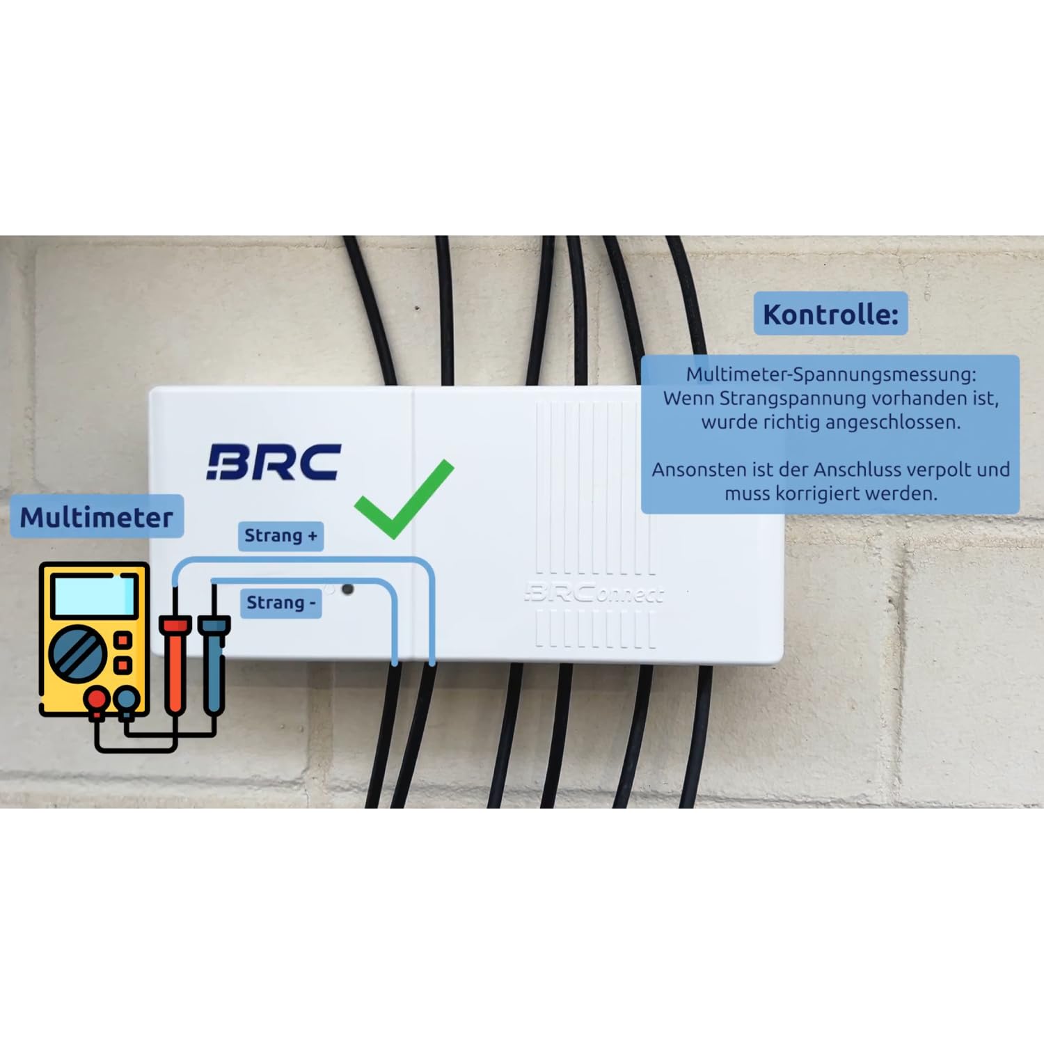 BRC Solar BRConnect Gateway – Monitoring-Gateway für M600-M Optimierer – Powerline-Kommunikation, Ethernet, WLAN – Überwachung auf Modulebene via BRCloud & Power Manager App