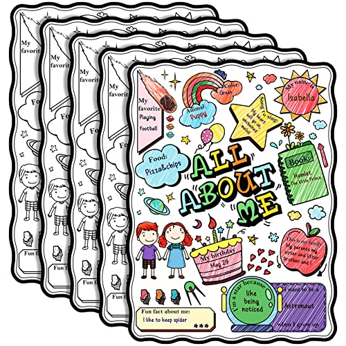 Affiches All About Me poster étudiant de la semaine pour projet scolaire