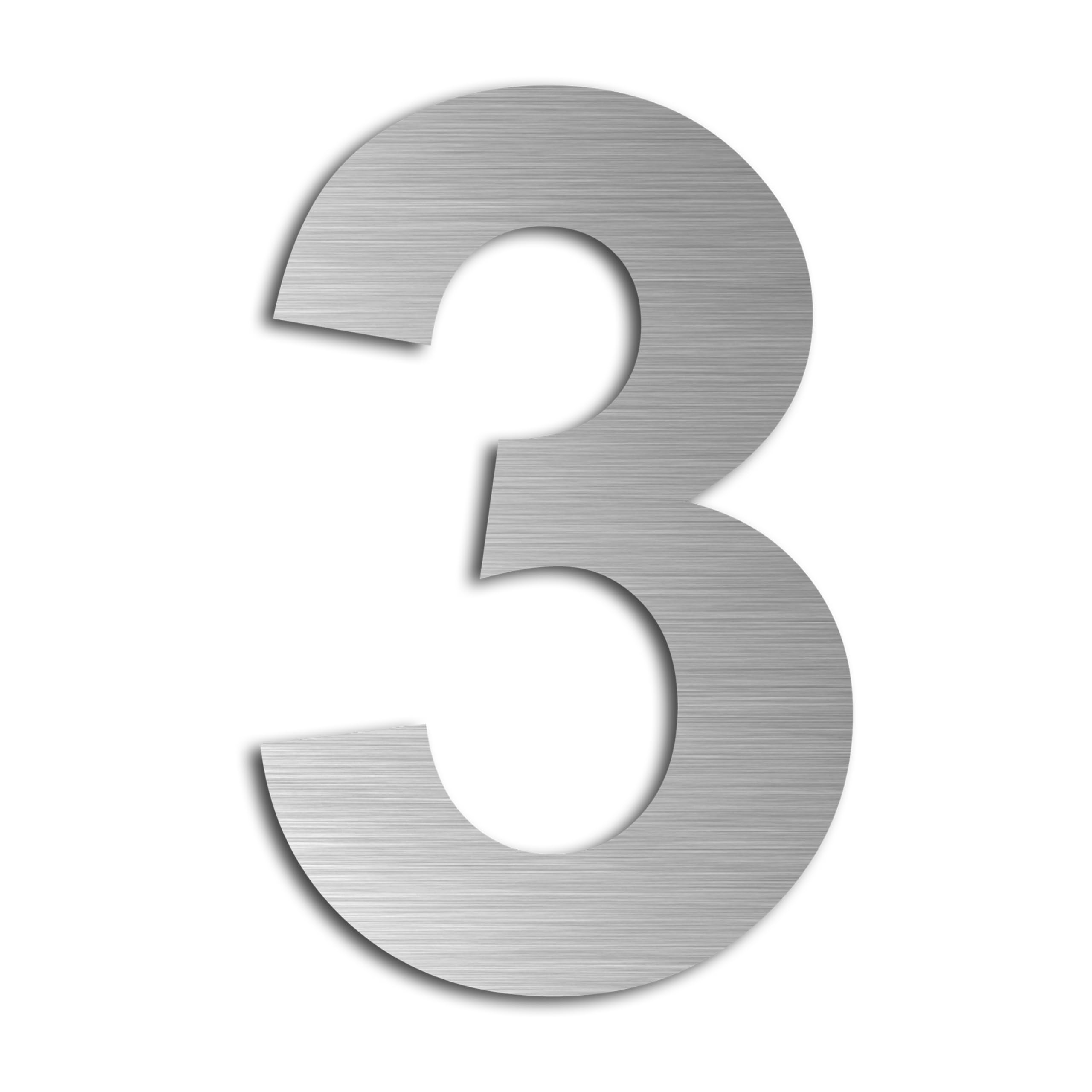 8 inch House Numbers Stainless Steel Made of SUS304 Matte Brushed Finish Floating (3) โ image 1