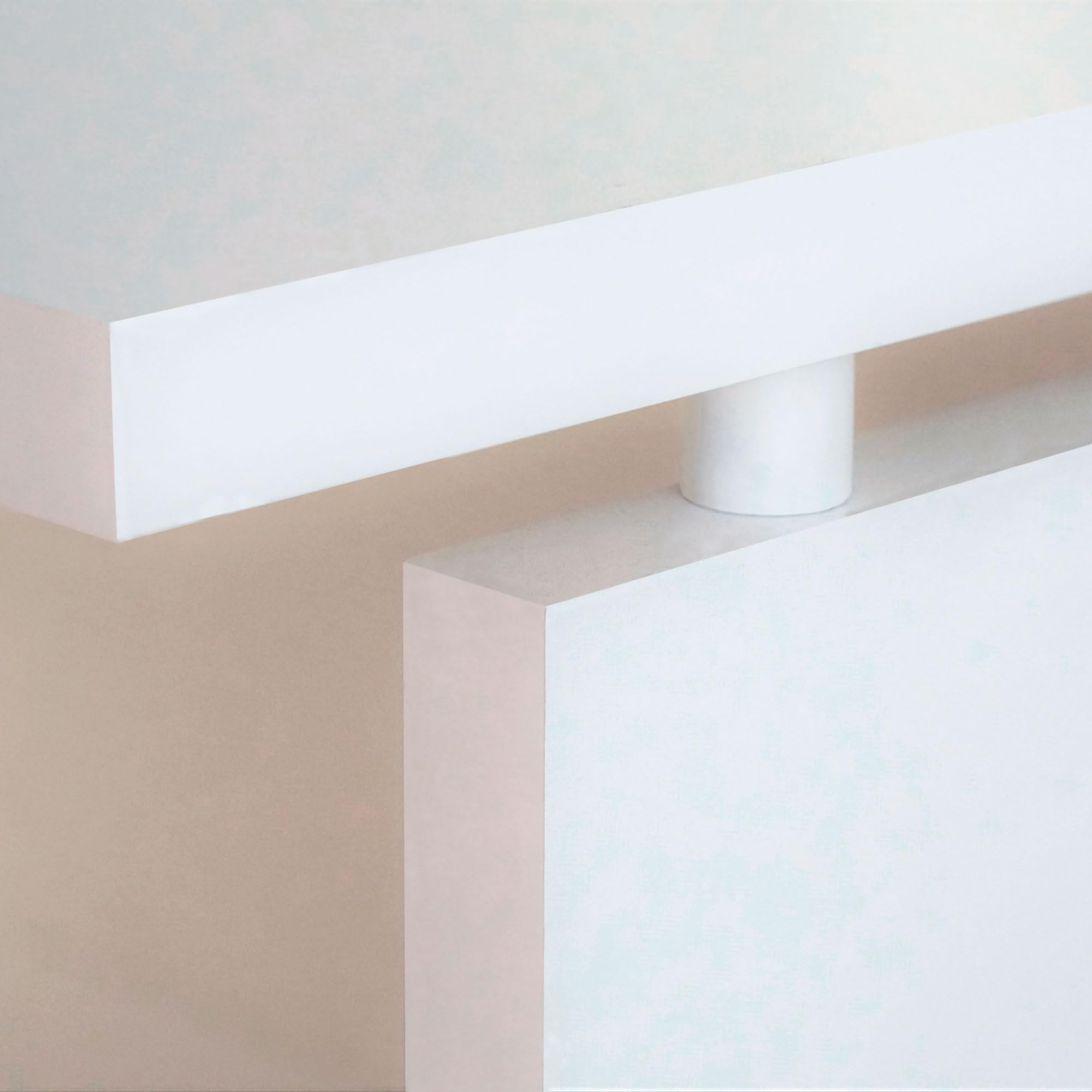 briebe Escritorio, Mesa de Ordenador Oficina, Estudio 76x120x68cm (Alto x Ancho x Profundo), Despacho, Habitación, Desk, Zenith (Blanco)