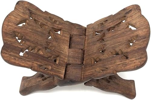 Miniatura 2 de Quran - Soporte para libro de madera tallada, con diseño de Rihal
