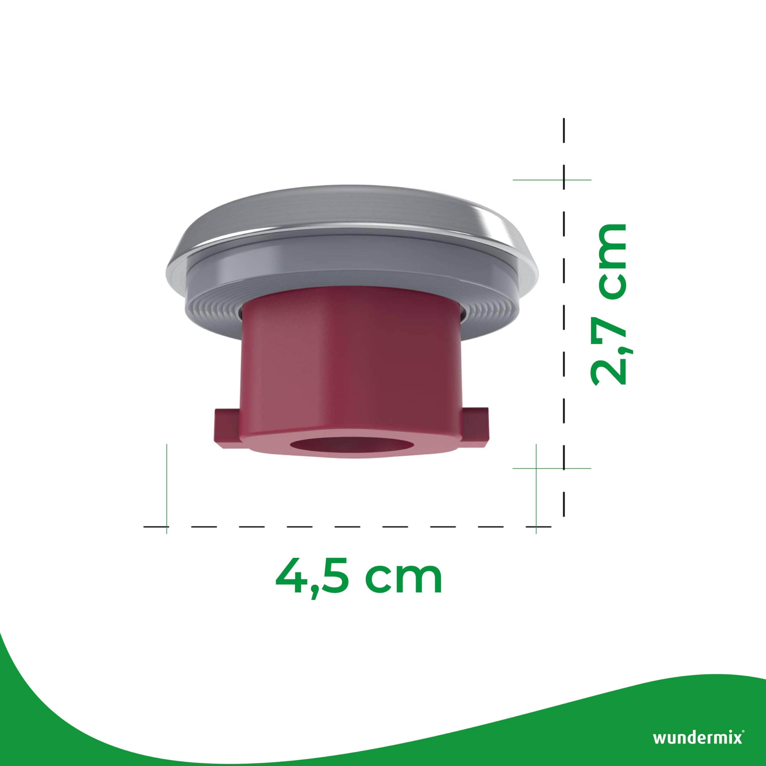 Wundermix - WunderCap® cache-lame pour robot de cuisine Monsieur Cuisine (Connect, Trend, Smart) • Accessoire révolutionnaire pour cuisson sans lame • Accessoire Wundermix