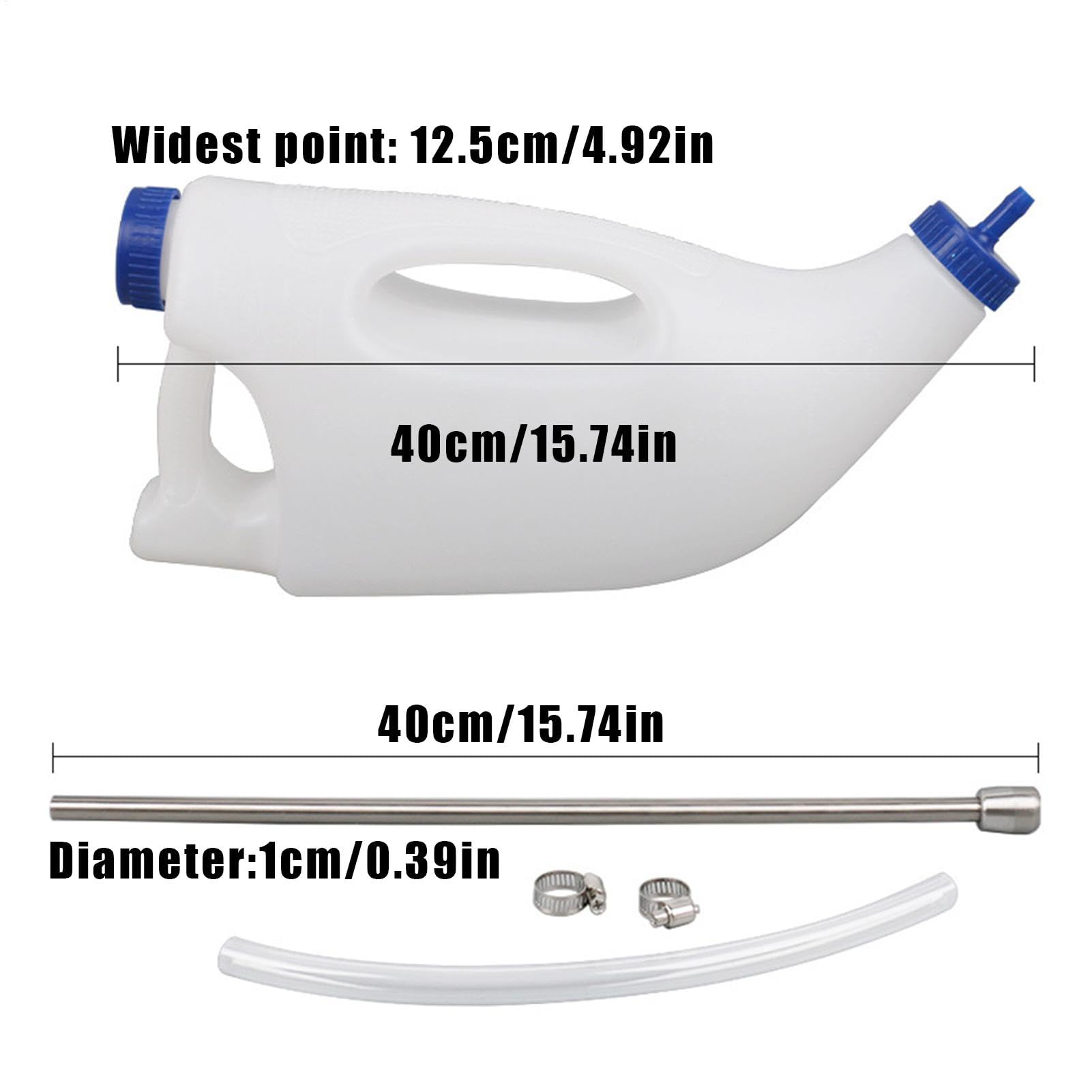 Biberon pour Veau, Mouton, Agneau | 4 L - Mangeoire pour Veau et Vache - Tube d'alimentation pour Animaux de la Ferme - pour Nourriture, Allaitement, chèvres, agneaux, Chiots