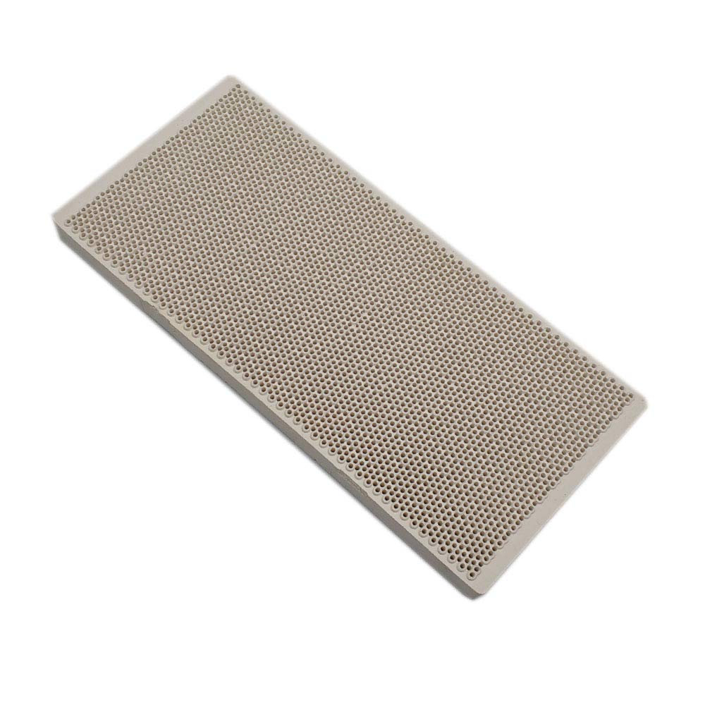METER STAR Hocheffiziente Gasheizteile mit brennender Keramikplatte 17,5 cm x 7,5 cm x 1,4 cm Ersatz-Wabenstruktur-Infrarotbrenner