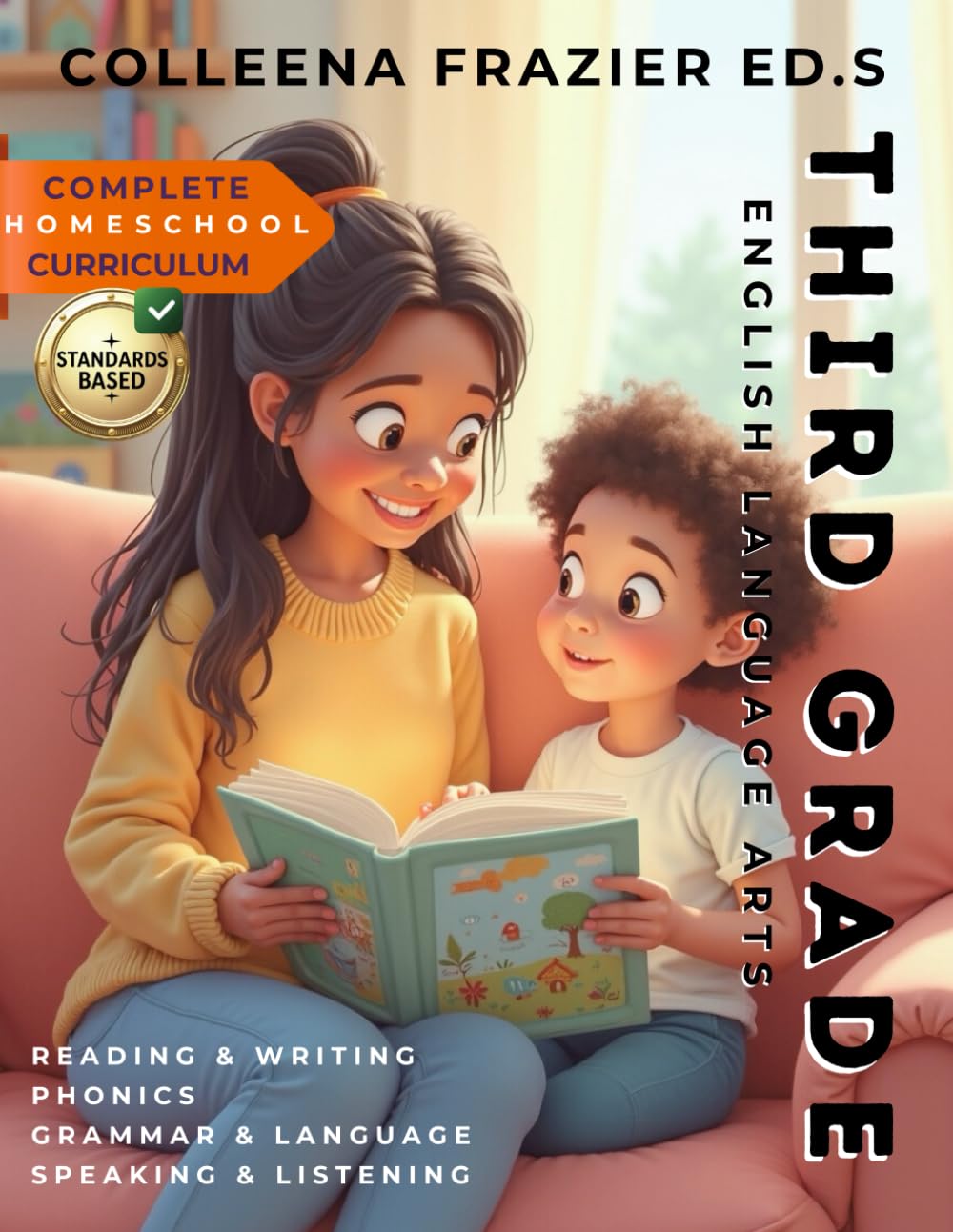Complete Homeschool Curriculum - Third Grade English Language Arts: Reading, Writing, Phonics, Grammar, Language, Speaking and Listening