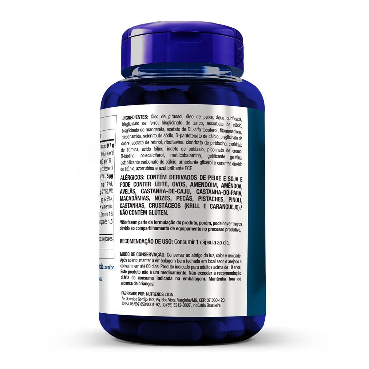 Ômega Complex A-Z 1000mg 60 cápsulas, Nutrends | Amazon.com.br