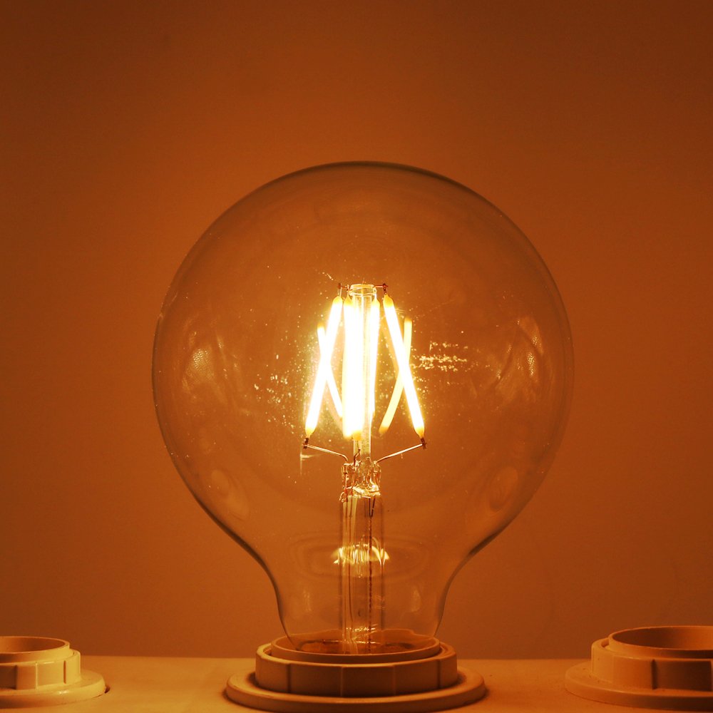 Opakowanie 10 szt. , żarówka LED Edisona G95 kulista żarówka winna 4 W oświetla lampę (E27, AC 220 V, 360 lm) ciepła biel 2200 K ściemniana