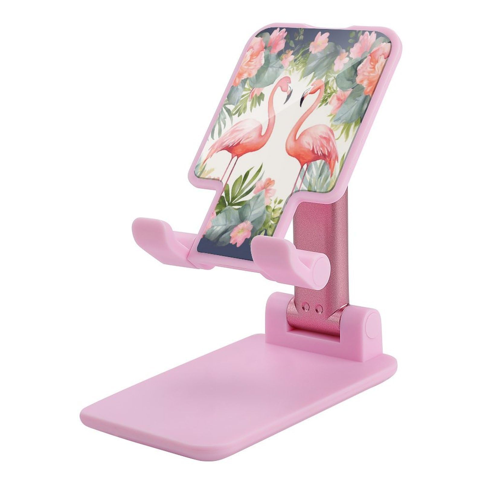 Support de téléphone portable pliable de bureau universel fleuri ajustable