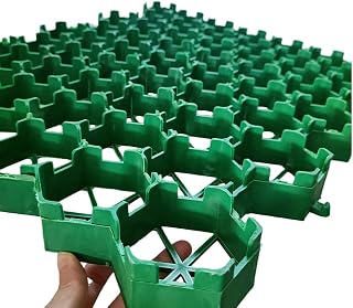 Lane Griding Plastic Grille Stable and Durable and Easy to Install for Garden Decoration or Lane Enhancement 19.6x19.6x2.7in (50x50x7cm)(Size:4 Square Meters,Color:19.6x19.6x2.7in)