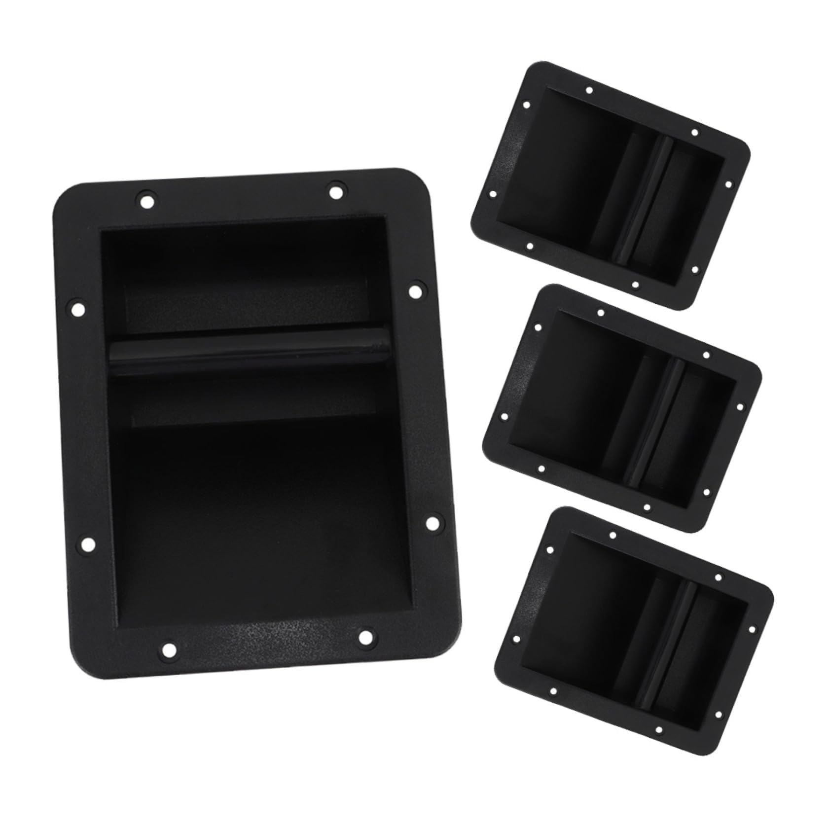 4 Piezas Asas de Plástico para Altavoces Mango Lateral de Repuesto para Amplificador Diseño Ergonómico Resistente y Fácil Instalación para Cajas de Sonido y Equipos de Audio