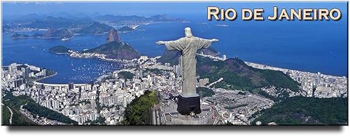 Río de Janeiro Panorámico Frigorífico Imán Brasil Viaje Recuerdo Cristo Redentor