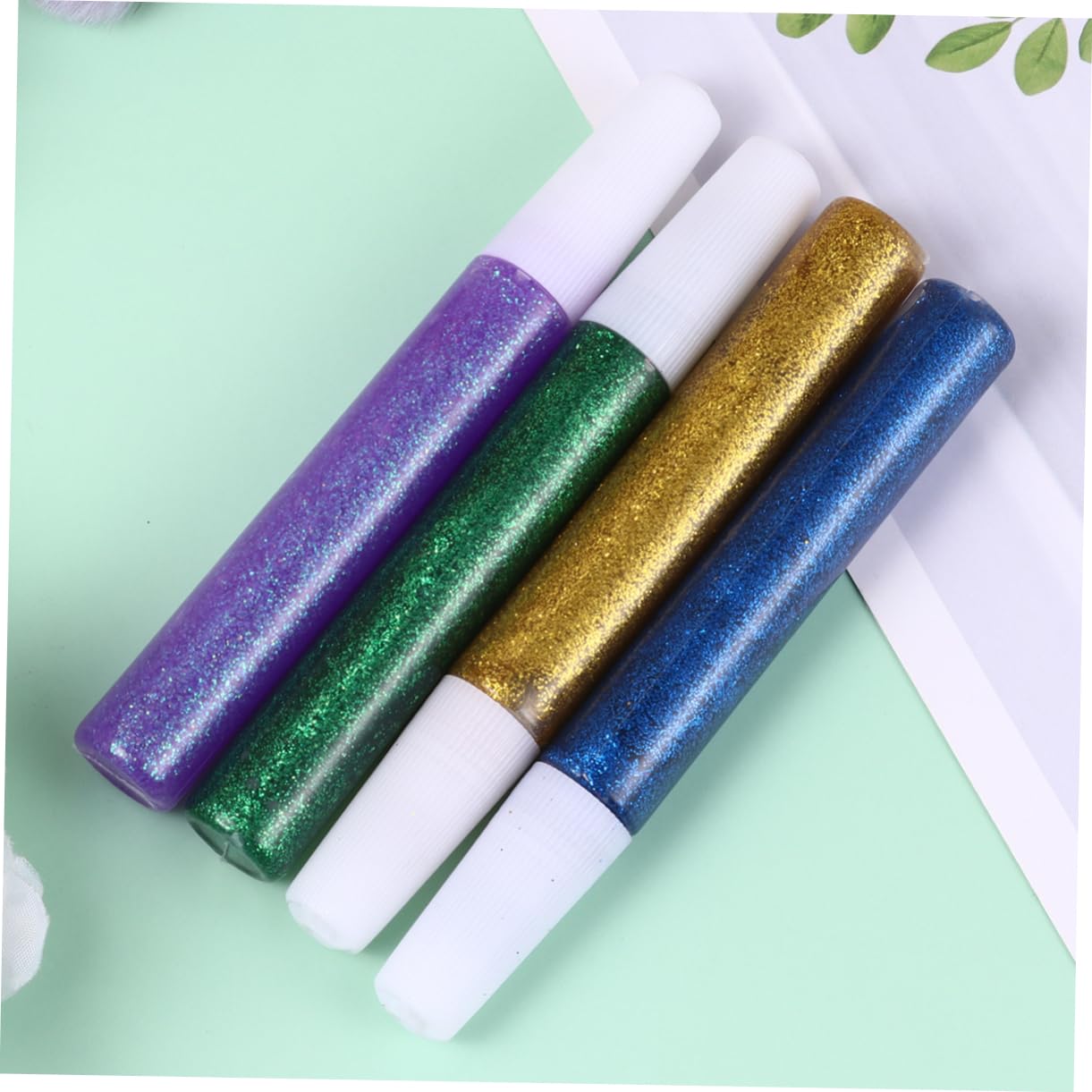 Artibetter 5sätze Flimmerklebestift Farbklebestift Malklebestift Glitzerpulver-klebestift Mit Je Zum Dekorieren Von Schulprojekten Handgefertigtem Kunsthandwerk Und Heimwerken