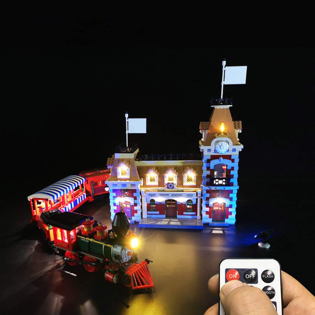 Tosbess LED Lighting Kit for LEGO Disney 71044 Confidential, LED Light Compatible with LEGO 71044 ( Lego model not included)