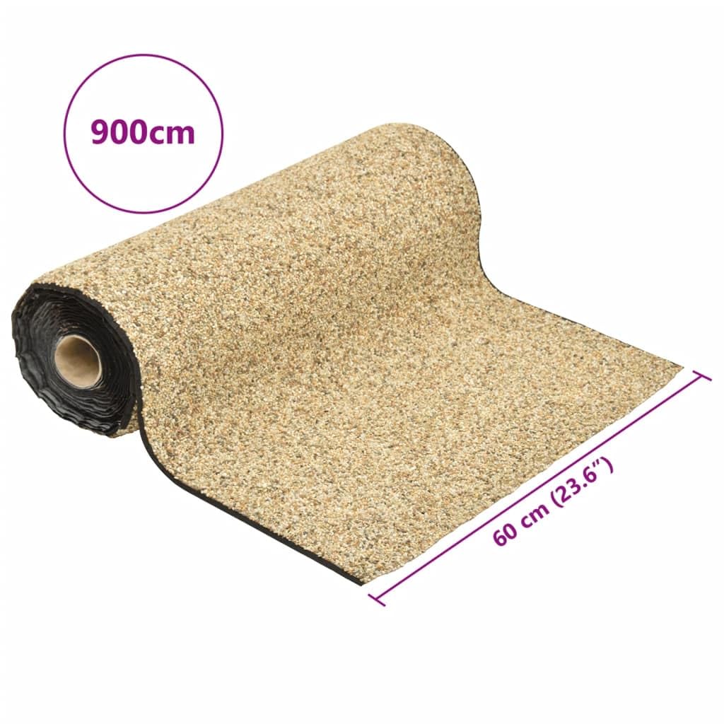 Pellicola in pietra sabbia naturale, 900 x 60 cm, in tessuto non tessuto di polipropilene, resistente, per laghetto, giardino, terrazza, balcone, decorazione per esterni, accessori per
