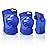 JBM Youth Knee Pads Elbow Pads and Wrist Guards Full Protective Gear for Skateboarding Skate Inline Riding Beginner Scooter Roller Skater (Blue, Medium)