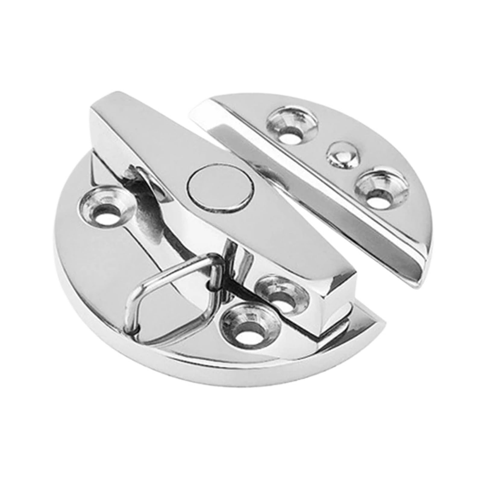 Catch Latch 180° Marine Cabinet Lock 316 Stainless Steel Round Catch Latch 58 * 53mm Hardware 1Pcs
