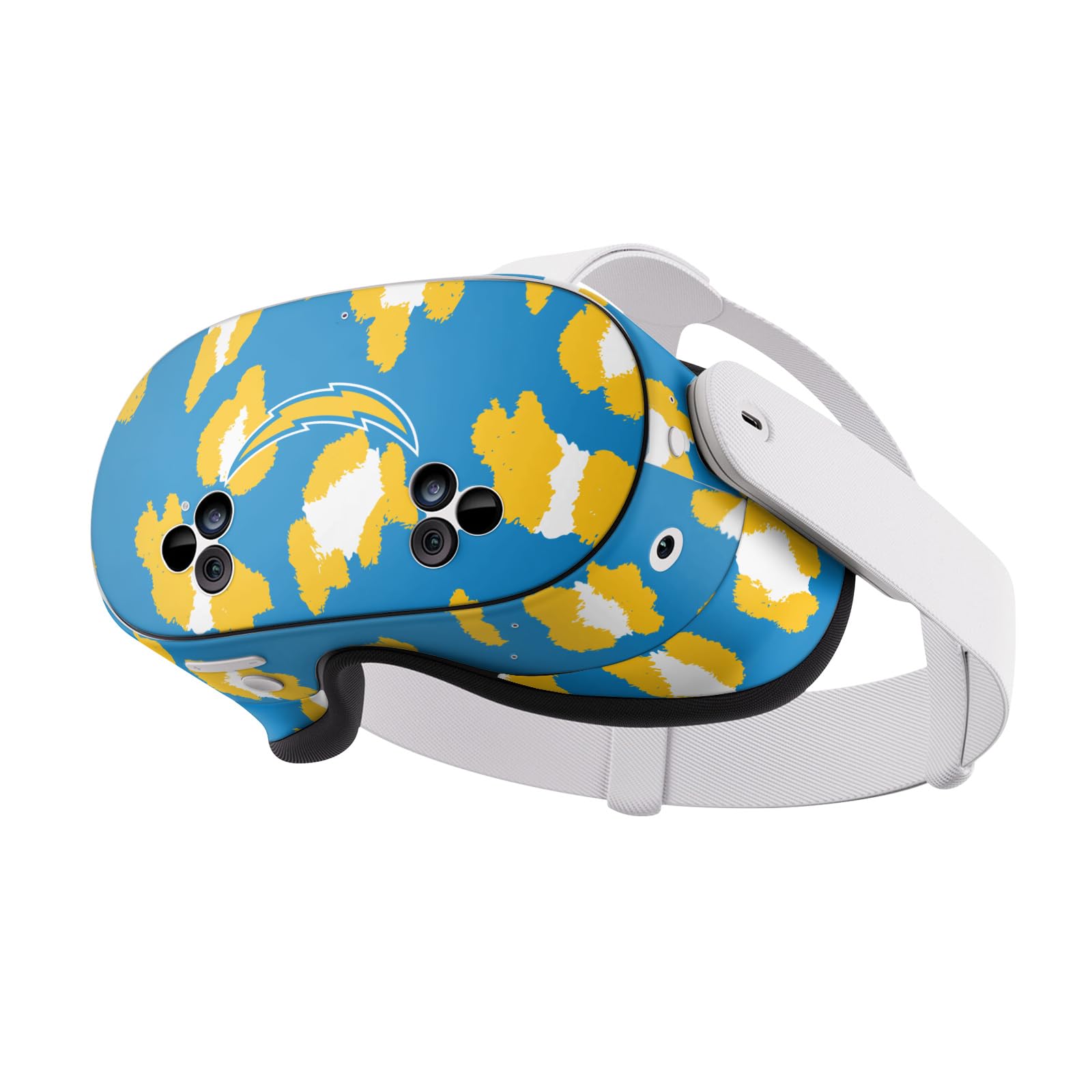 Skin Meta Quest 3S NFL Los Angeles Chargers en vinyle design léopard Head Case Designs - 7