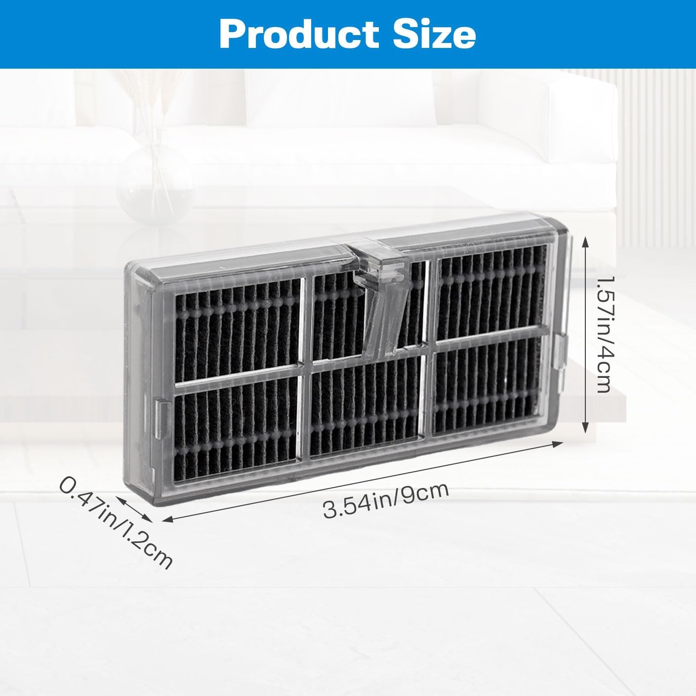 L40 Ultra Replacement HEPA Filters is compatible with Dreame X40 Ultra/L10s Pro Ultra Heat/X30 Ultra/L10s Ultra Gen 2/Mova P50 Ultra/P50 Pro Ultra/P10 Pro Ultra Robot Vacuum Filter（6 Pack）