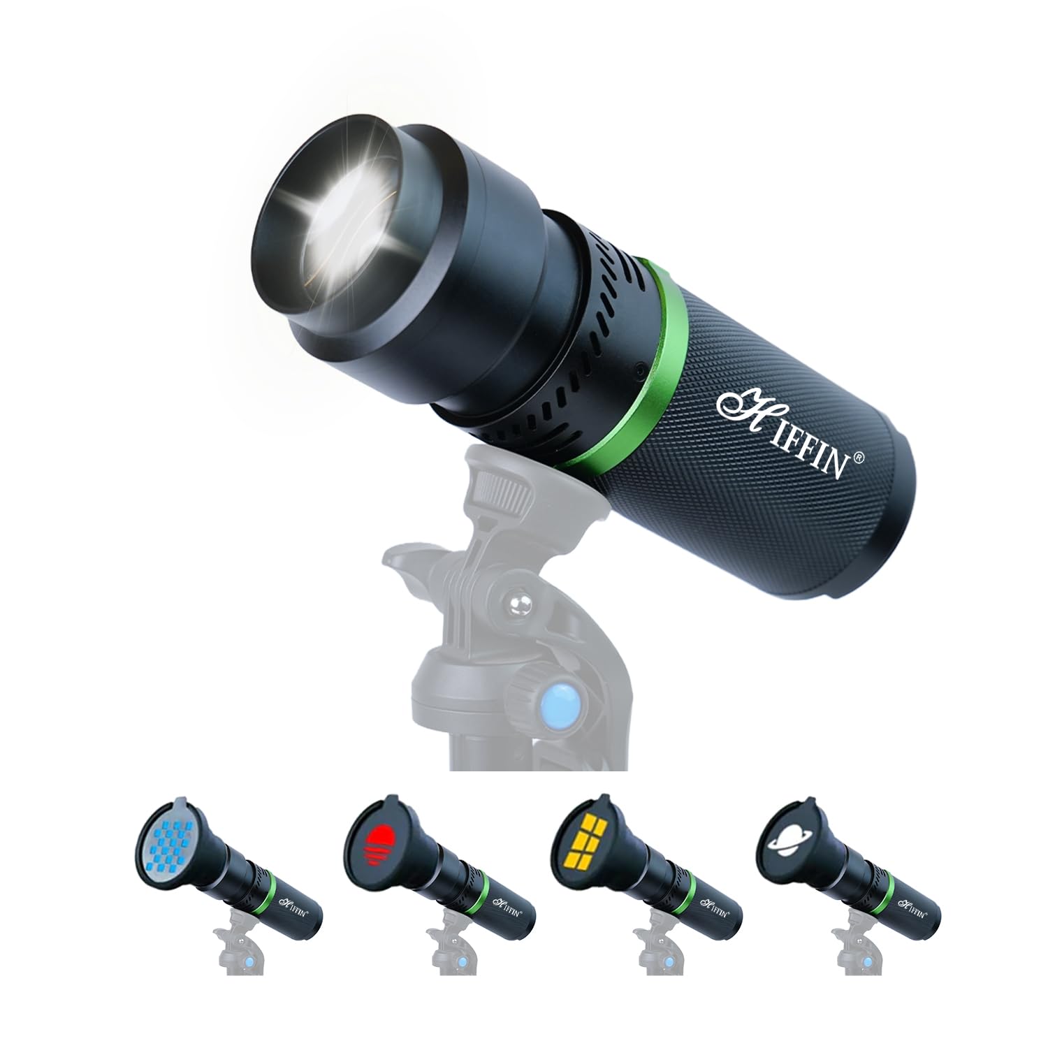 HIFFIN G-Flash PRO RGB Photography Flashlight Portable Video Light 30W LED Spotlight 5000mAh Battery 4 Color Modes (Red/Blue/Warm/Yellow) CRI95+ Active Cooling Fan USB-C Charging for Videography-picture-22