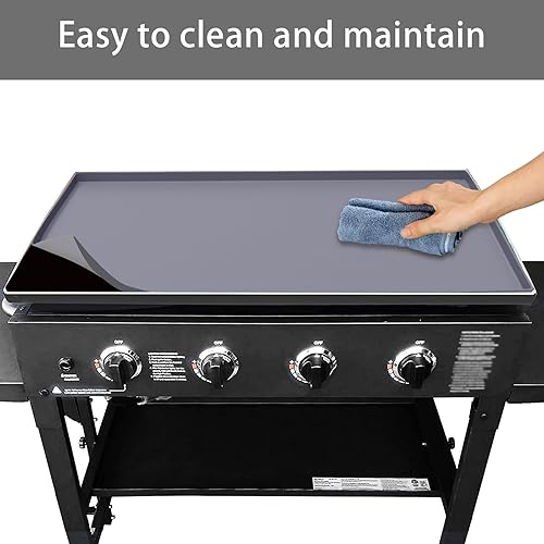 Miniatura 4 de Alfombrilla de silicona resistente para parrilla de silicona de grado alimenticio, cubierta protectora de cocina para Blackstone de 22 pulgadas, 28