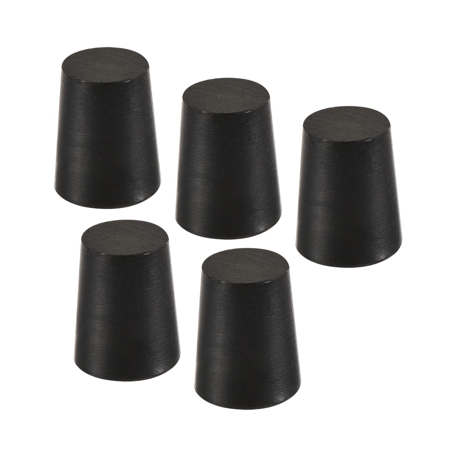 YOKIVE 10 Tappi In Gomma Conici Con Foro - Diametro 26-32mm, Altezza 25mm - Resistenti Al Calore E Acidi - Ideali Per Laboratorio, Industria E Protezione Fori