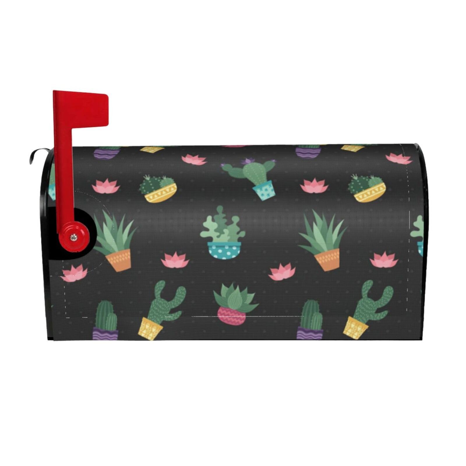 Cactus.. Print Mailbox Cover Wraps Post Letter Box Cover Decor For Outside Garden Yard Farmhouse Home