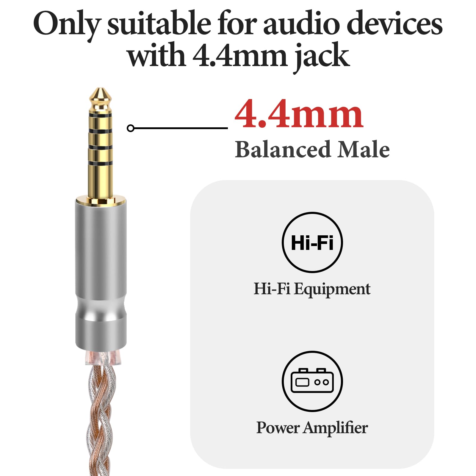 HIFIMAN Edition XS + 4.4mmバランスケーブル Hifiman Edition XS, Sundara, HE400se & Arya Custom Cable - Medusa