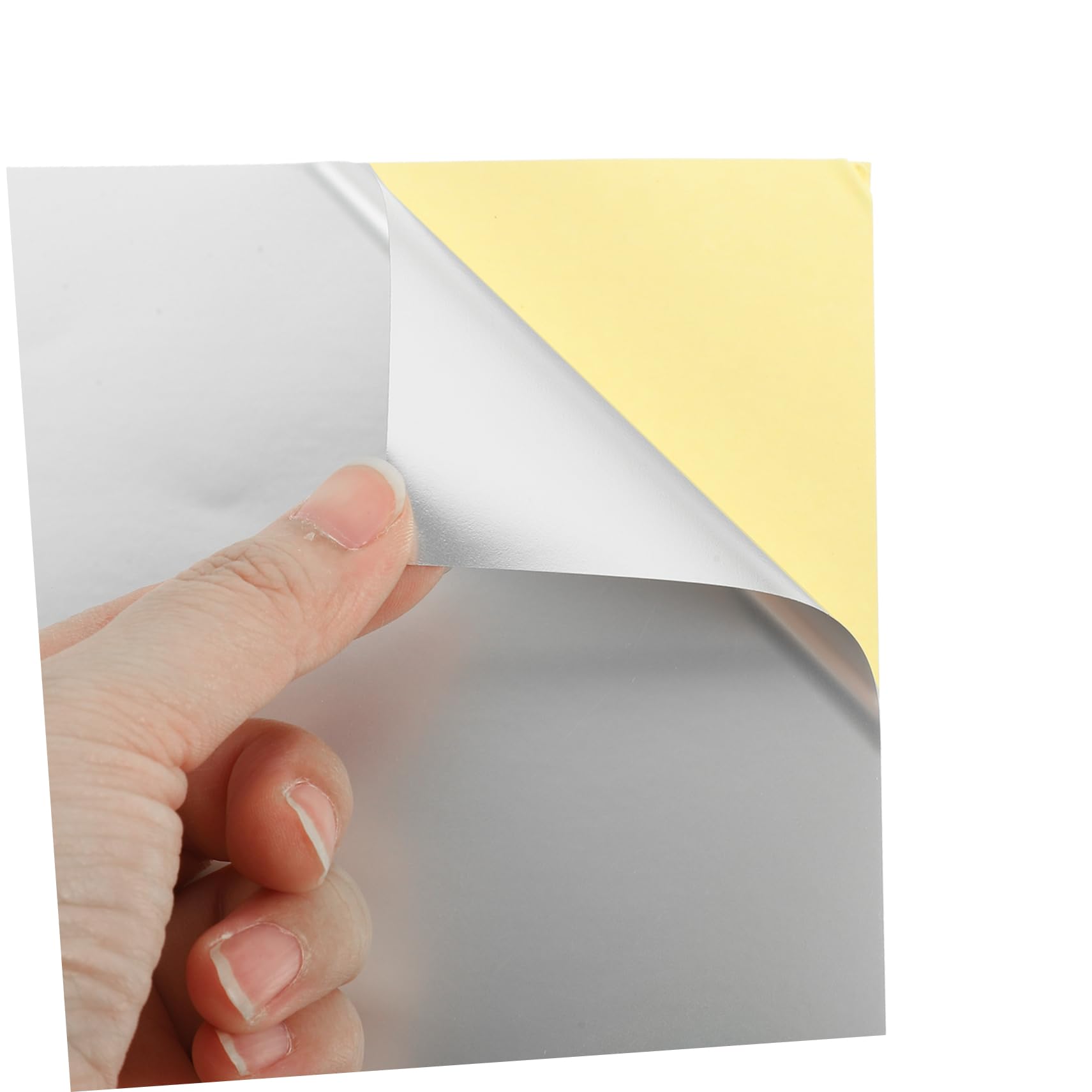 Étiquettes Autocollantes Imprimables 60 Feuilles De Papier Autocollant Argenté Compatible Avec Imprimante Résistant Aux Intempéries