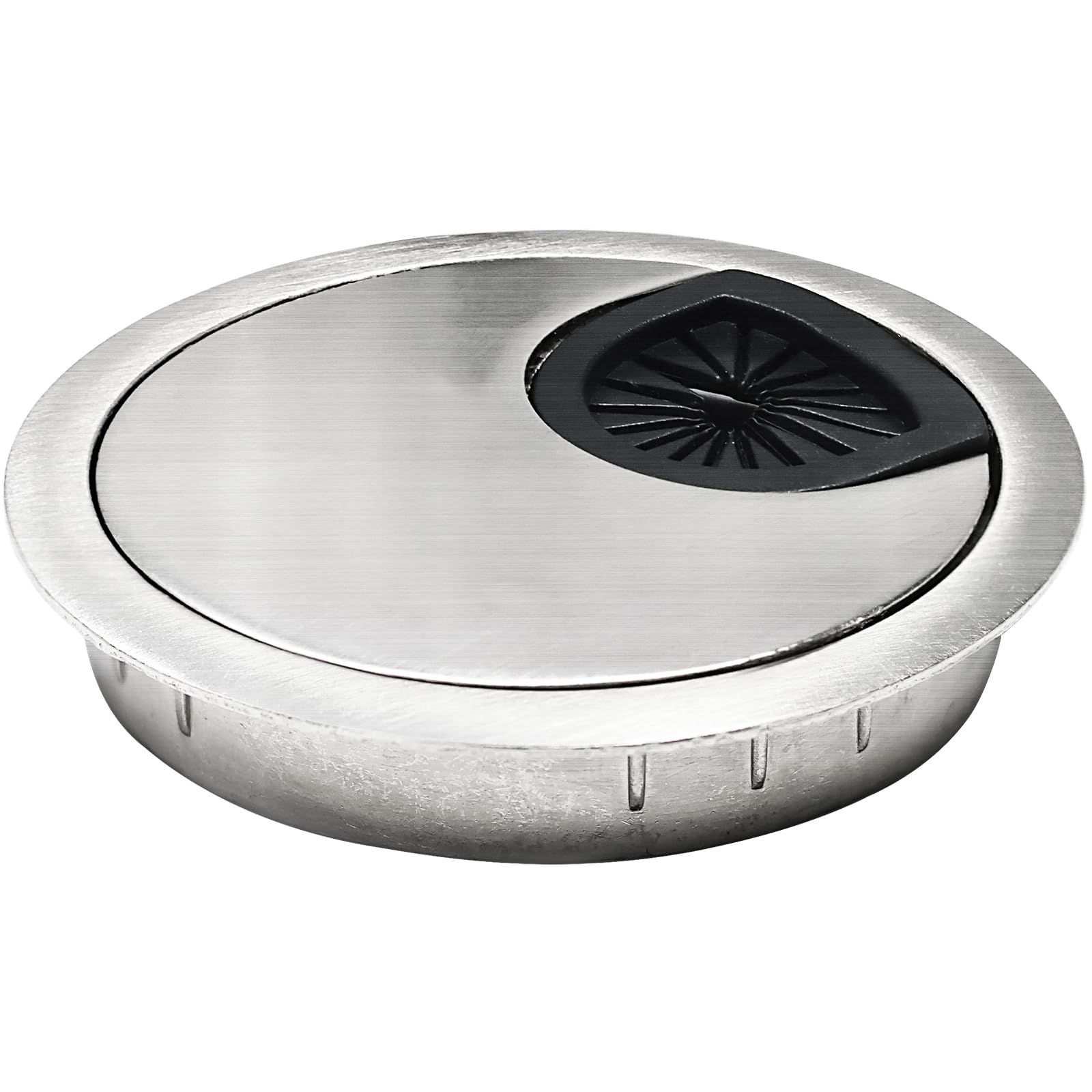 EASYEAH 1 Pcs Desk Grommet 2-3/8" / 60 mm, Desk Cord Hole Cover, Cable Grommet Metal Zinc Alloy Materilal, Desk Hole Grommet for Home & Office Pc,