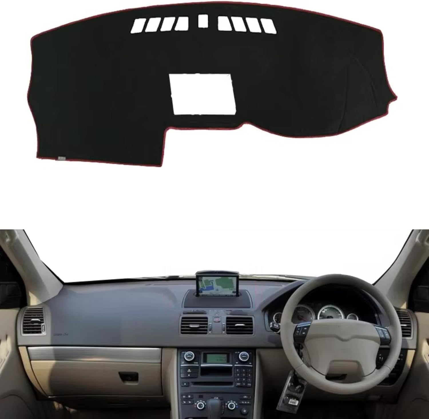 ZXYzanxy Car Dashboard Dash Cover for Volvo XC90 2002-2013,Protect Sunshade Dashboard Cover From Glare