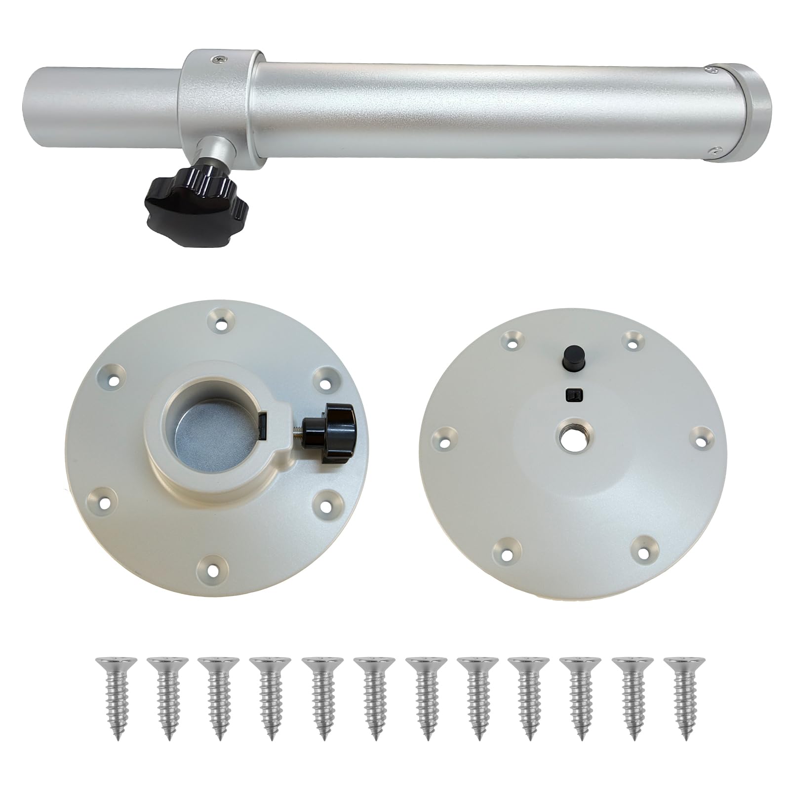 LIROPAU Verstellbares Tischbein für Wohnmobil, Wohnmobil Tischbeine Höhenverstellbar 43-71 cm auf Aluminiumlegierung, kann leicht zerlegt Werden für Wohnmobil, Boot, Yacht, Wohnmobil